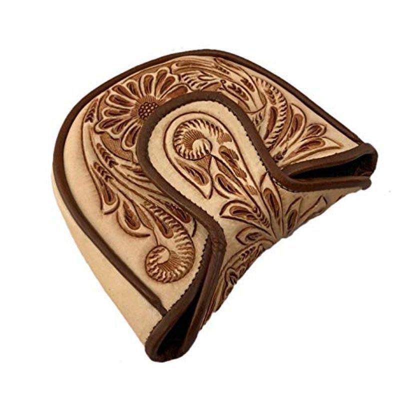 Capitana 牛革カービング パターヘッドカバー (Flower)