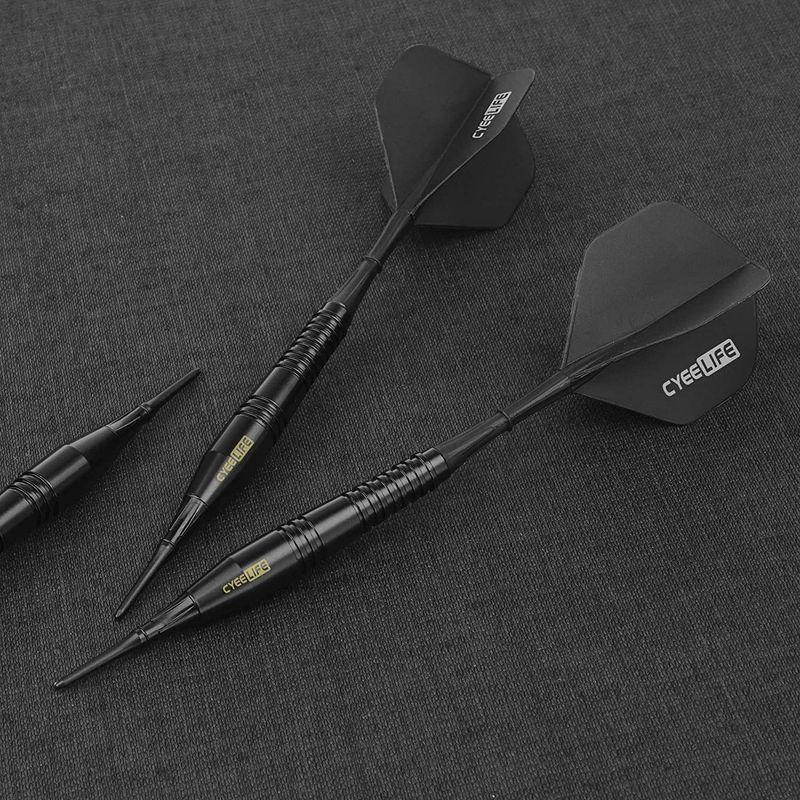 激安通販激安通販CyeeLife 16g 純銅のソフトチップダーツセッ Soft Tip Darts(Black) ダーツセット 