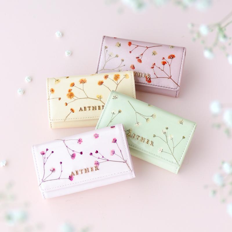 クーポンで1 000円off Aether キーケース レディース 日本製 押し花レザー ジプソフィア 女性 プレゼント 無料ラッピング ブランド エーテル P Aether Yahoo 店 通販 Yahoo ショッピング