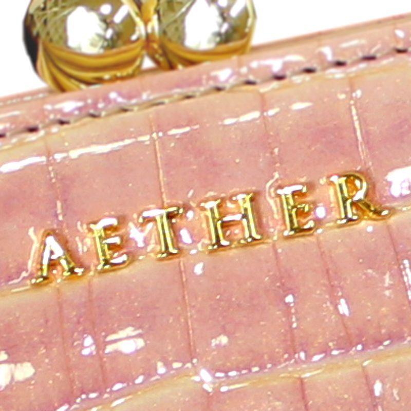 公式 グッズ AETHER 長財布 がま口 レディース イタリア製 クロコ型押しレザー 「ニナ」がま口長財布 ブランド エーテル 【2600258533】(13728円)