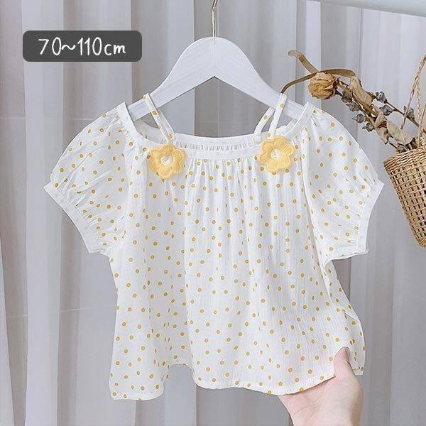 ベビー服 女の子 新生児 Tシャツ 半袖 綿 コットン ナチュラル おしゃれ かわいい 子供服 70 80 90 100 110 ホワイト 22年最新海外