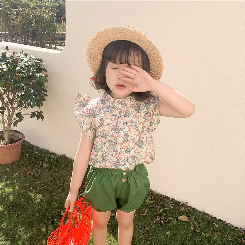 韓国子供服ベビーキッズ可愛いナチュラル上下セット 春夏服 超目玉