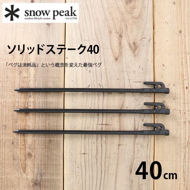 snow peak（スノーピーク） ソリッドステーク 40【5本セット】 R-104