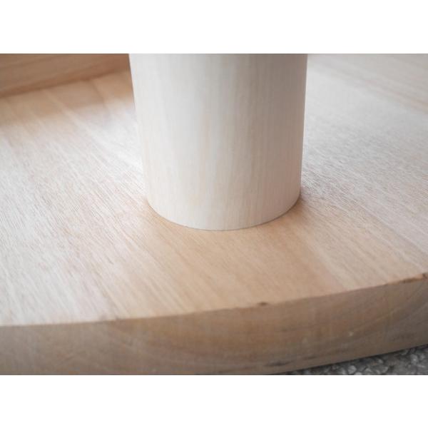 がっしり堅牢高品質銘木脚 4本セット【直径80φ 丸脚ストレート ロー