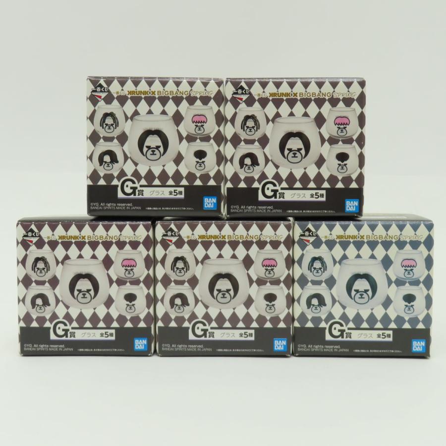 一番くじ KRUNK×BIGBANG SPRING G賞 グラス 全5種 セット SOL / G