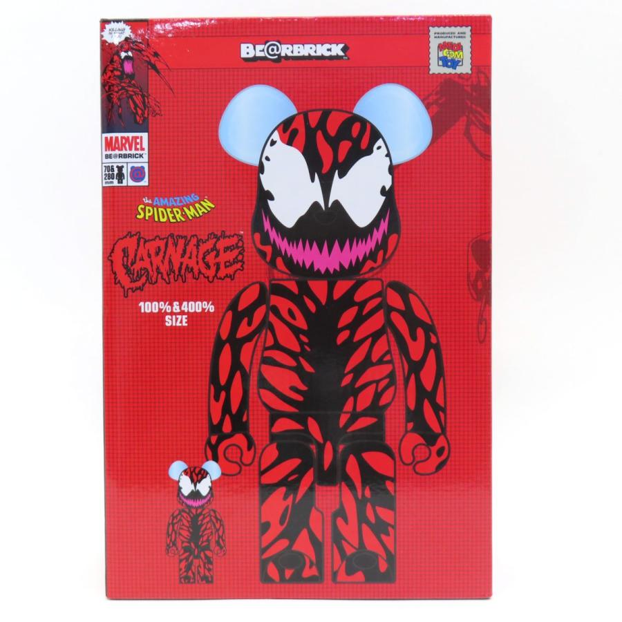 カーネイジ 400% 100%　BE@RBRICK メディコム トイ MEDICOM TOY(メディコムトイ) BE@RBRICK CARNAGE 100% & 400