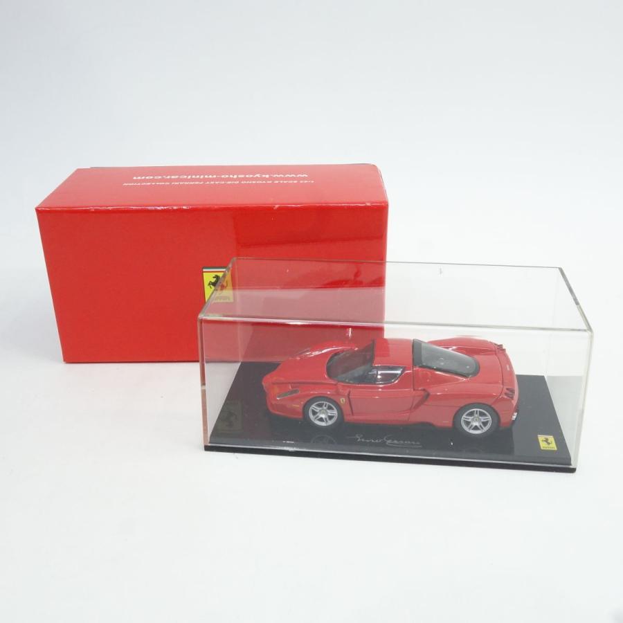京商 1/43 フェラーリ エンツォ 赤/カーボンルーフ 京商 1/43 フェラーリ エンツォ レッド ミニカー ※中古/難有 : お宝
