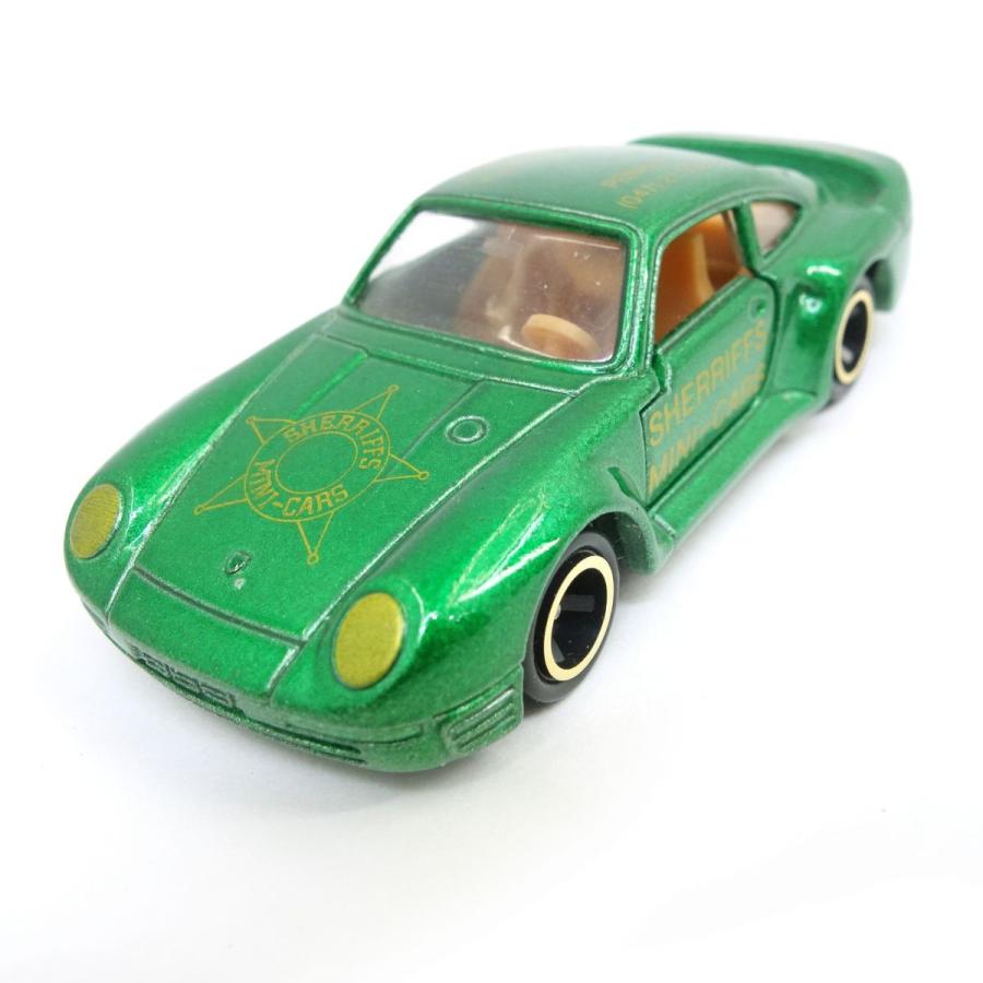 トミカ ポルシェ 959 SHERRIFFS特注 グリーン ミニカー ※中古 : お宝