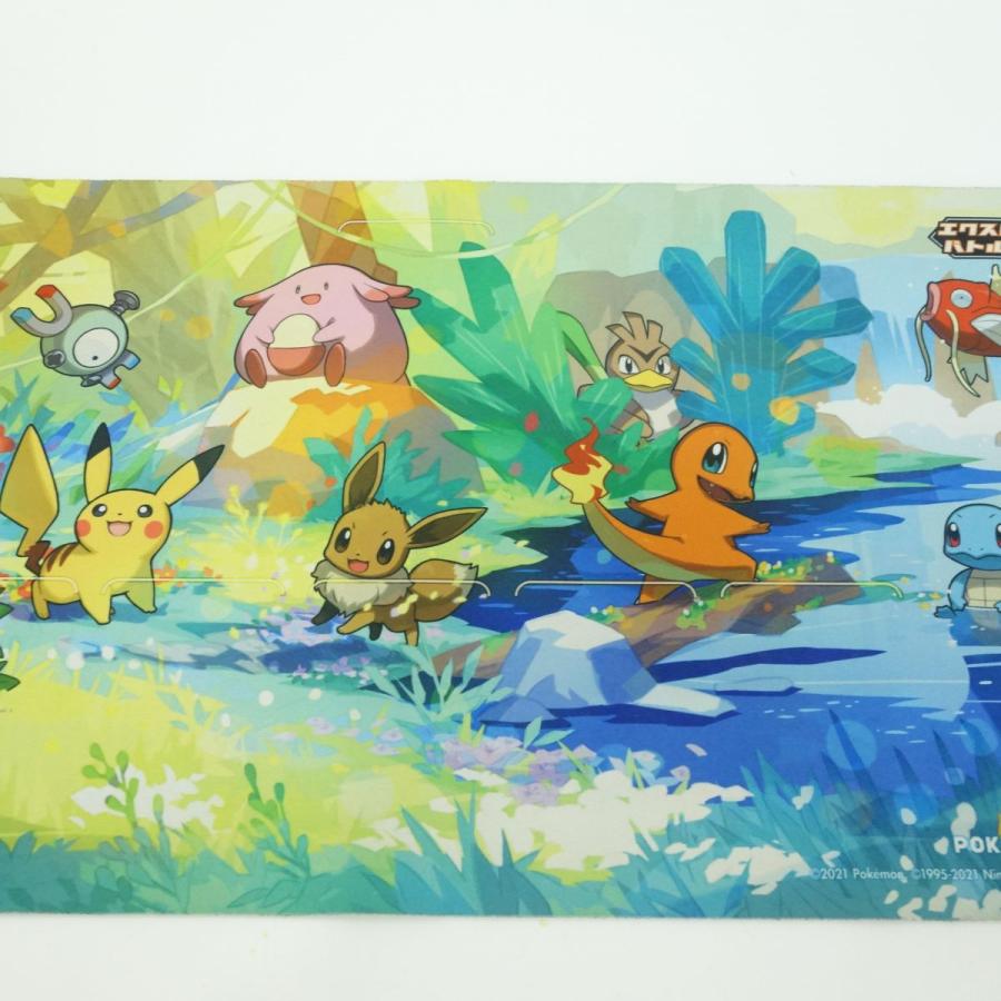 ポケモンカード　プレイマット エクストラバトルの日 ピカチュウ イーブイ ポケモンカード エクストラバトルの日 プレイマット 1枚の通販 RR