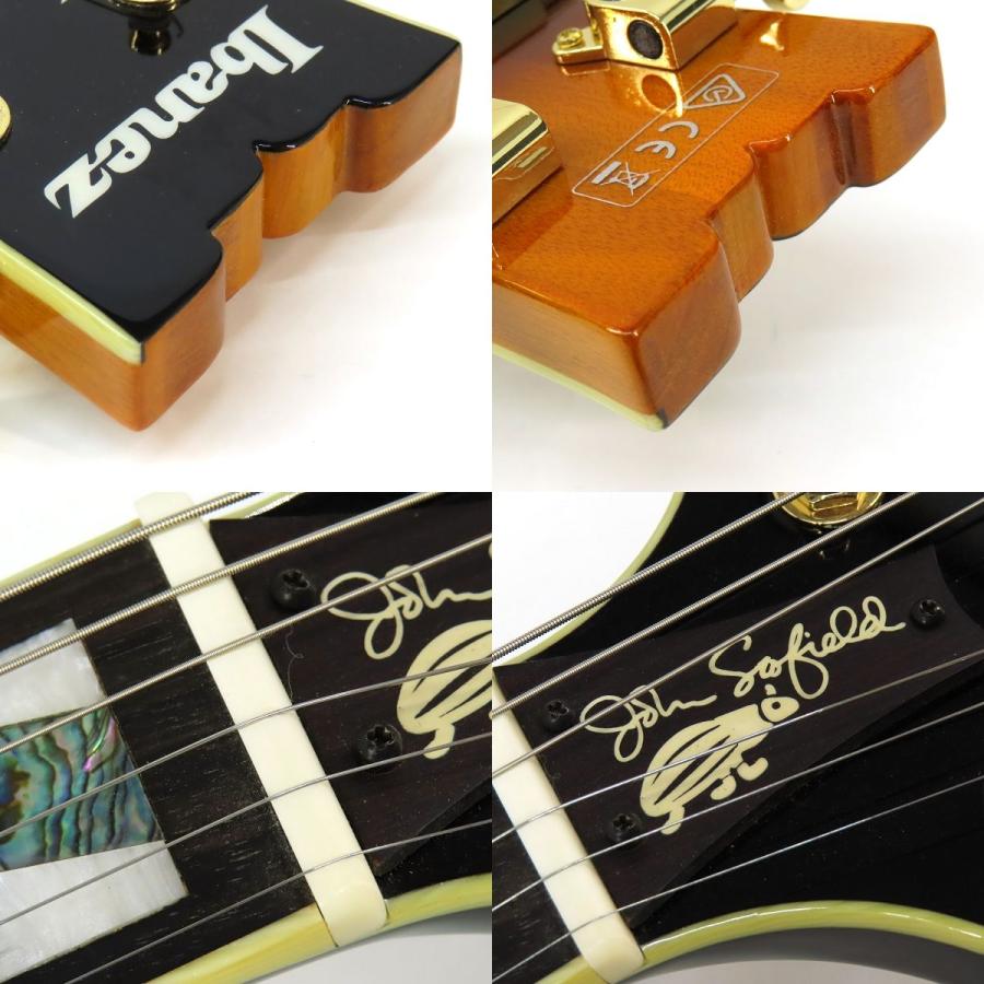アイバニーズ JSM10 VYS セミアコ セミアコースティックギター エレキギター 【白】 ※中古