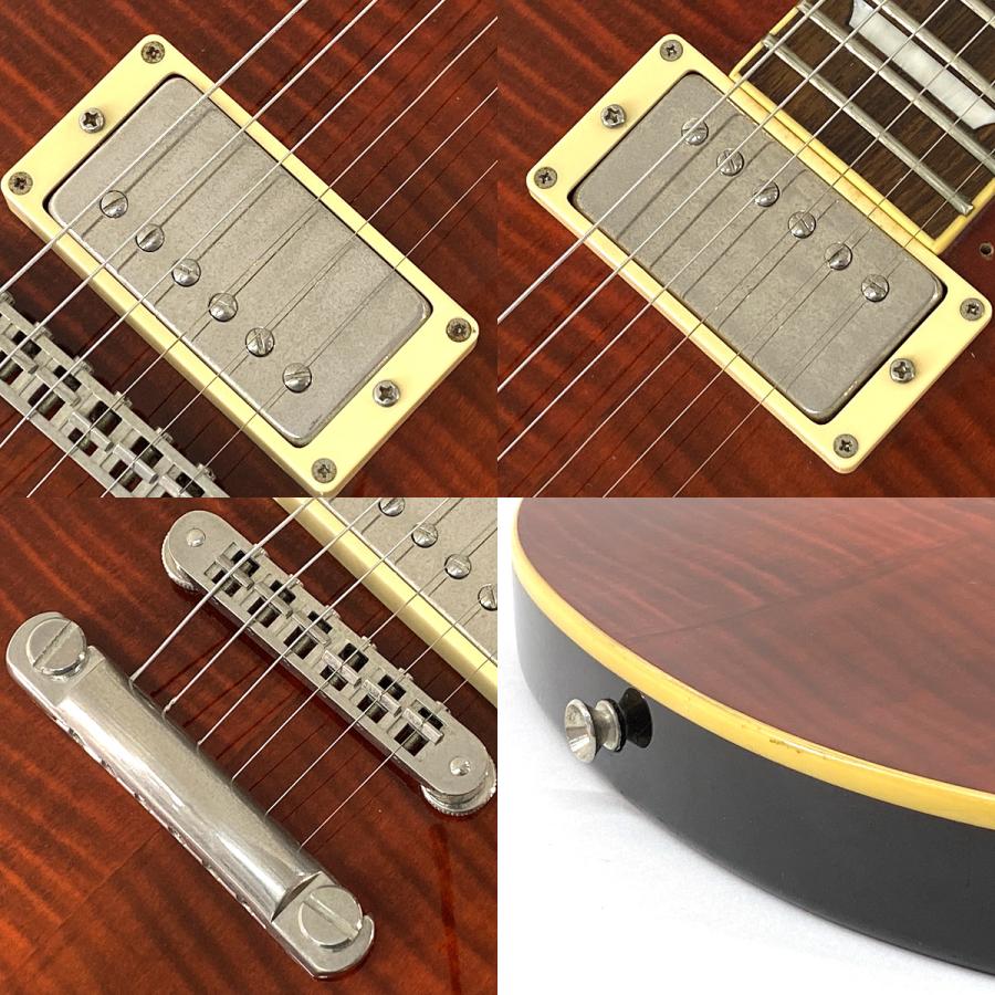 Burny バーニー LSD-55N シースルーレッド レスポール エレキギター