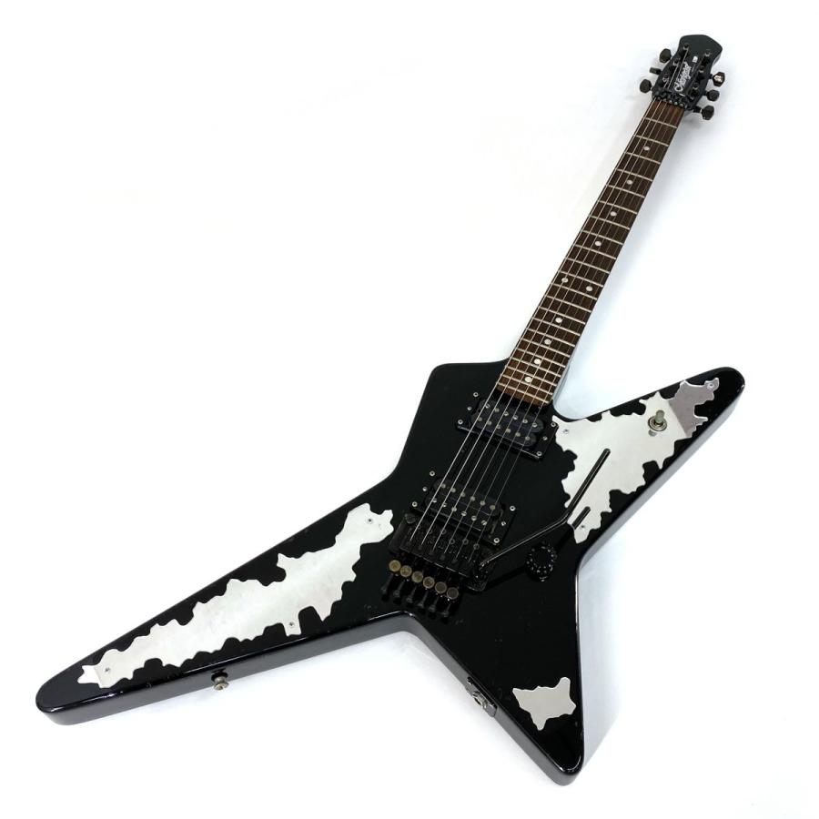 【現状品】エレキギター ランダムスタータイプ　変形ギター Navigator ナビゲーター Random Star ブラック ランダムスター 変形