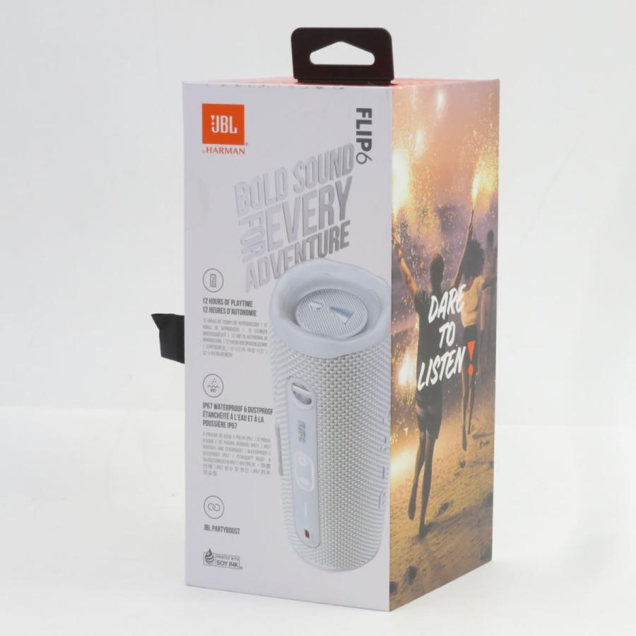 JBL FLIP6 ホワイト ポータブルスピーカー 未開封】JBL FLIP 6