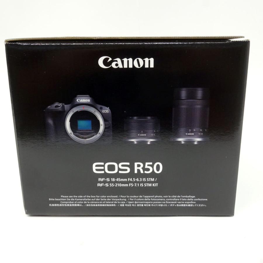 未使用】Canon キャノン EOS R50 ミラーレスカメラ ダブルズームキット 