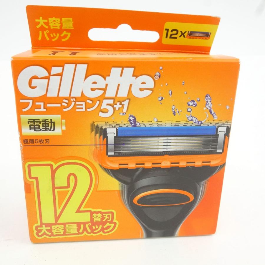 Gillette Fusion5+1 替刃・電動タイプ・12枚入り4箱セット 未開封】Gillette ジレット Fusion 5+1 電動タイプ 替え刃 12個入り