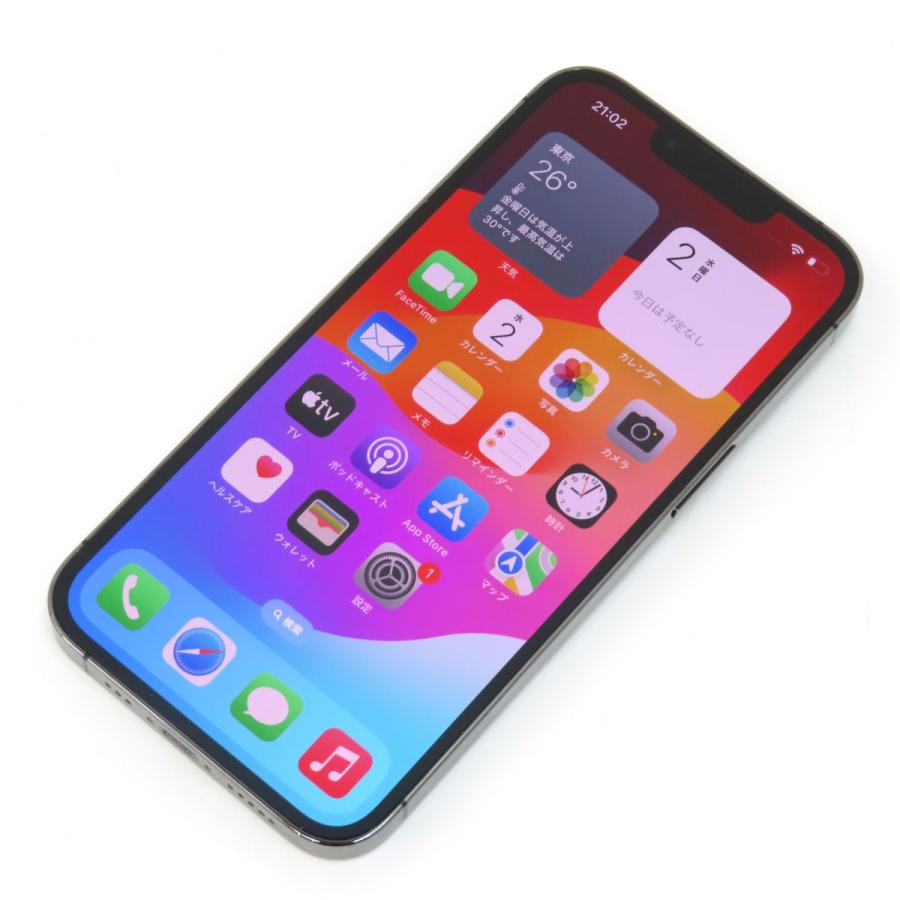SIMフリー iPhone 13 Pro 128GB MLUE3J/A グラファイト バッテリー最大 