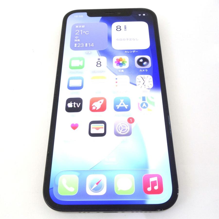 SIMフリー iPhone 12 128GB ブラック MGHU3J/A バッテリー最大容量77