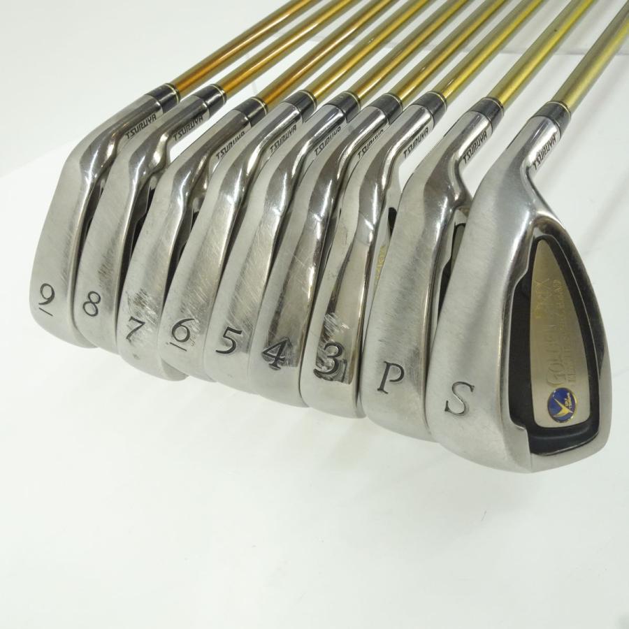 つるやゴルフ GOLDEN PRIX ELASTIC STEEL HEAD アイアン 3〜9、P、S 9