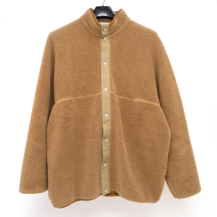 Graphpaper グラフペーパー ウールボアフリース ハイネックオープン  