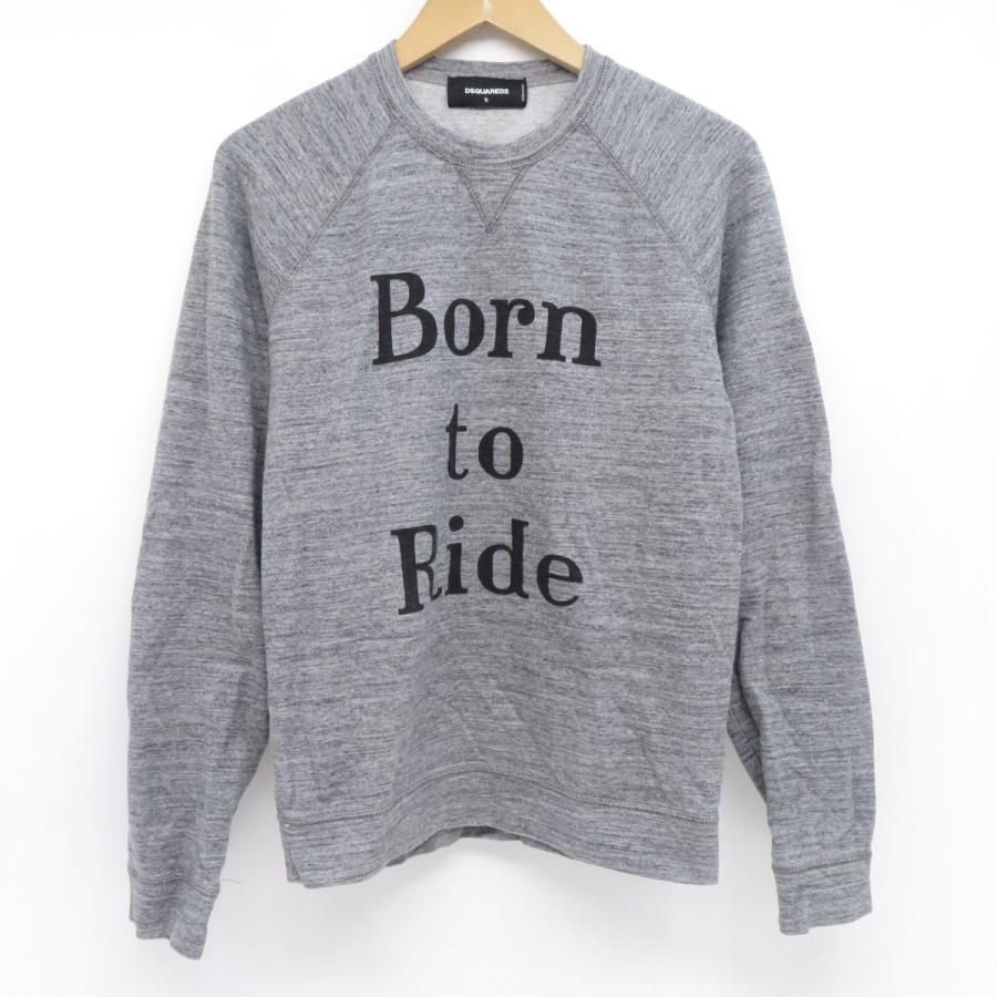 DSQUARED2 ディースクエアード 15AW Born to ride プリント スウェット