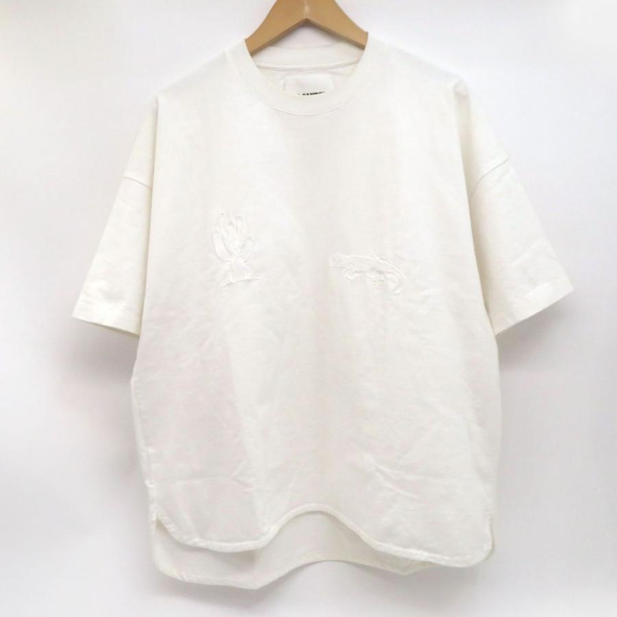 JIL SANDER ジルサンダー サボテン ヤモリ刺繍 半袖 Tシャツ