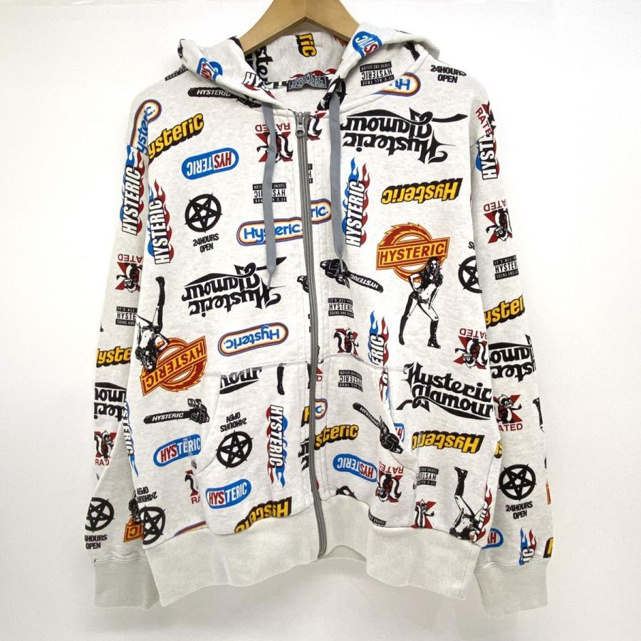 HYSTERIC GLAMOUR ヒステリックグラマー CHAINSAW柄ジップパーカー