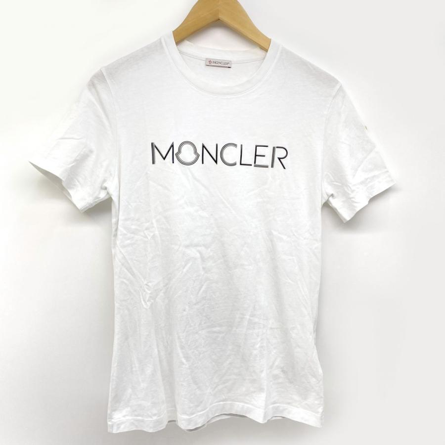 MONCLER モンクレール Tシャツ Sサイズ F20938C76210 ホワイト ※中古