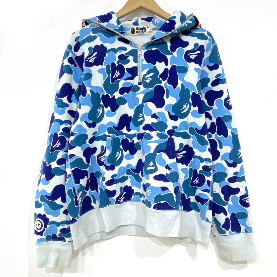 A BATHING APE アベイシングエイプ カモフラ ハーフジップパーカー