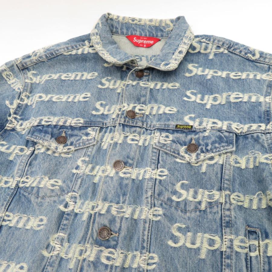 Supreme シュプリーム Frayed Logos Denim Trucker Jacket フレイ ロゴ