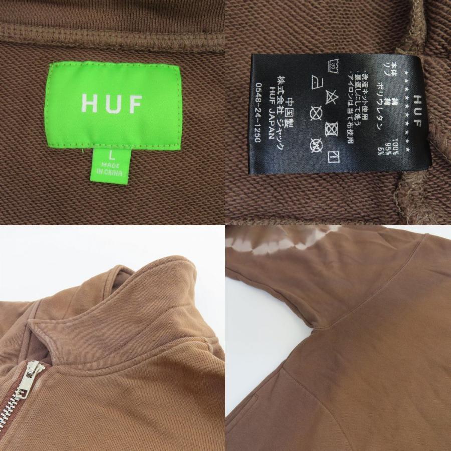 HUF ハフ TIE DYE ZIP POLO タイダイ ハーフジップ ポロシャツ 