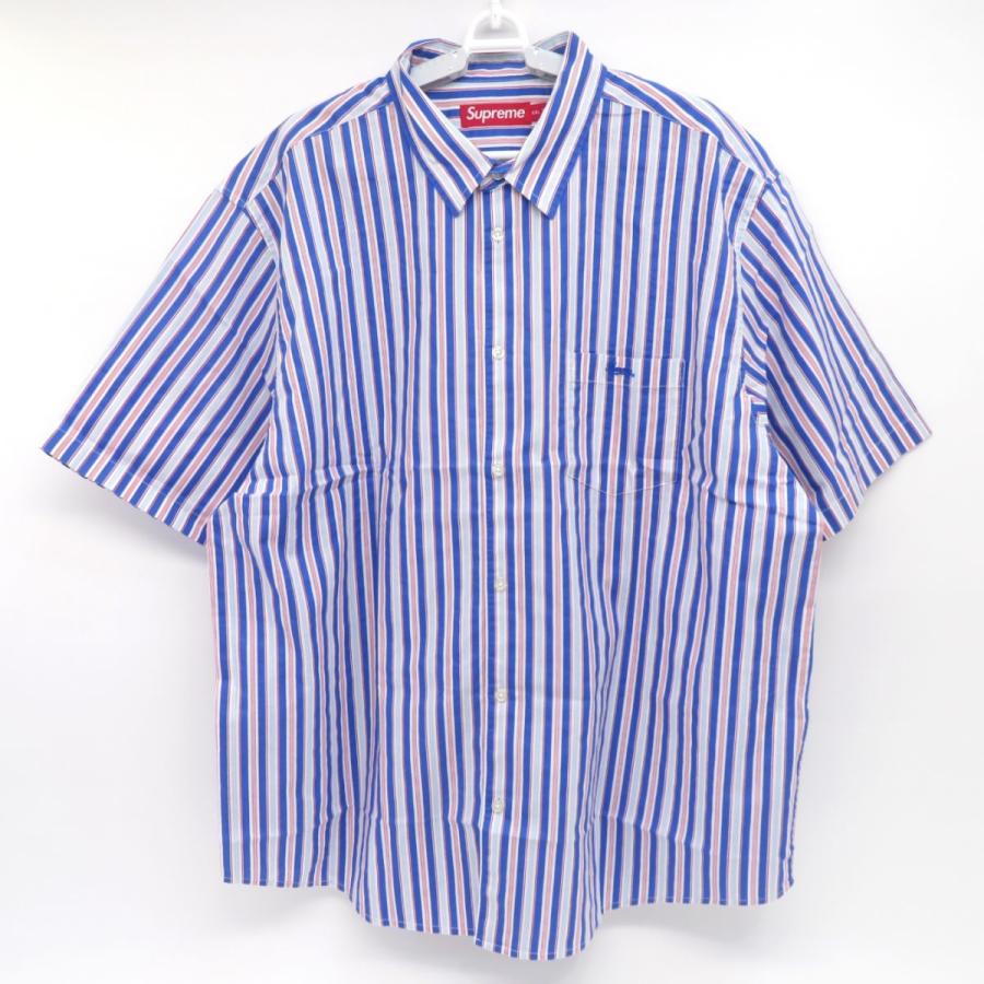 Supreme◇半袖シャツ/XL/コットン/マルチカラー/ストライプ/Loose Fit