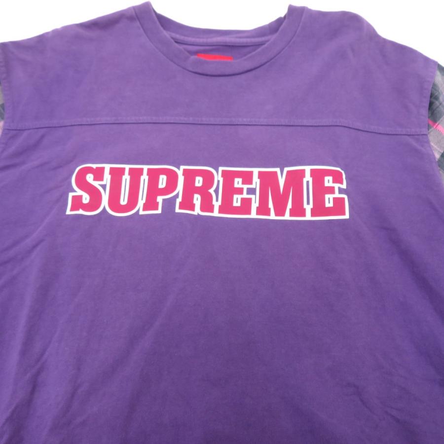 Supreme シュプリーム 21AW Plaid Sleeve L/S Top プレイドスリーブ