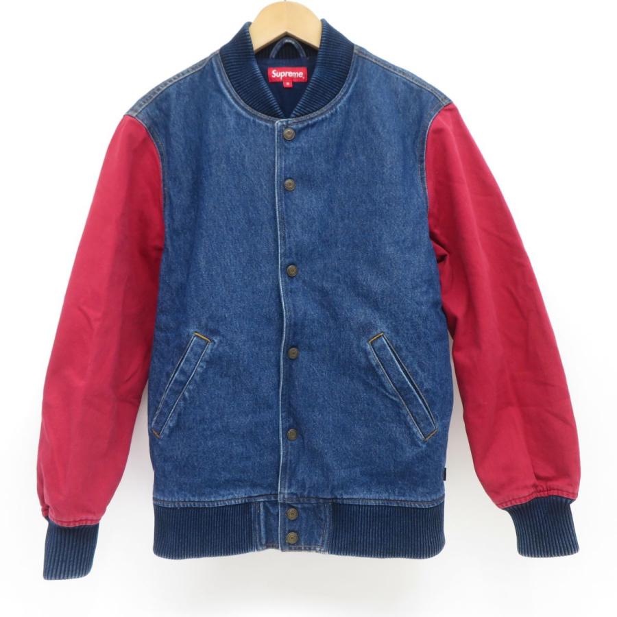 Supreme 14AW Denim Twill Varsity Jacket シュプリーム デニムツイル