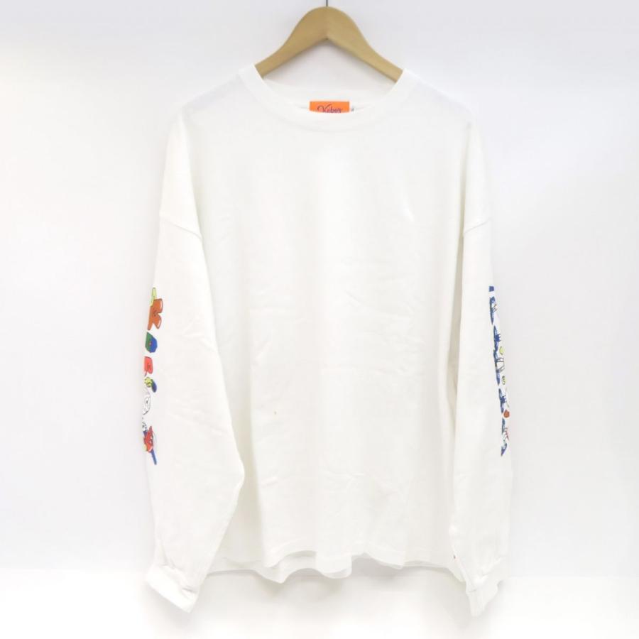 KEBOZ ホワイト 長袖 ウォームアップウェア Keboz ケボズ キャラクター プリント 長袖Tシャツ XLサイズ