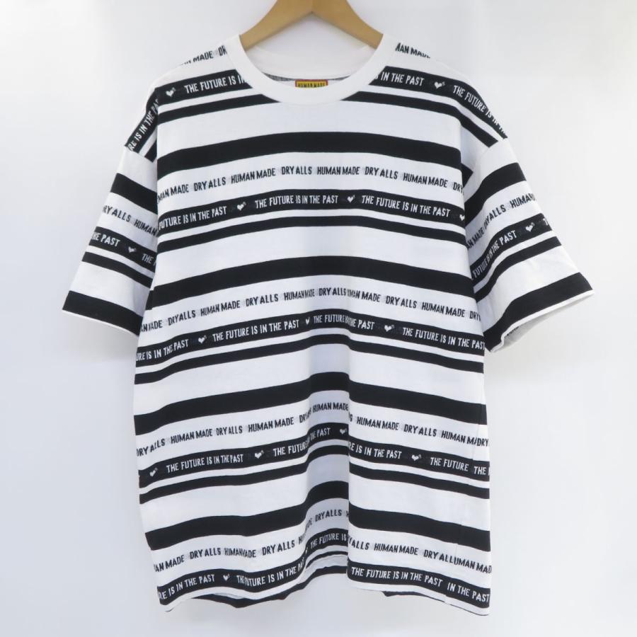 HUMAN MADE Tシャツ Lサイズ HUMAN MADE ヒューマンメイド STRIPED T-SHIRT XLサイズ ※中古 : お宝