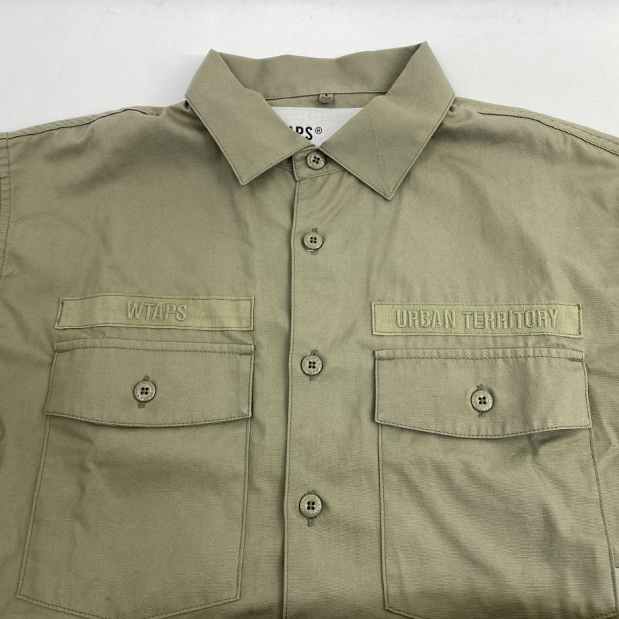 最終値下げ WTAPS 222BRDT-SHM01 02 新品未使用 WTAPS ダブルタップス CBW/LS/COTTON POPLIN 長袖シャツ サイズ3