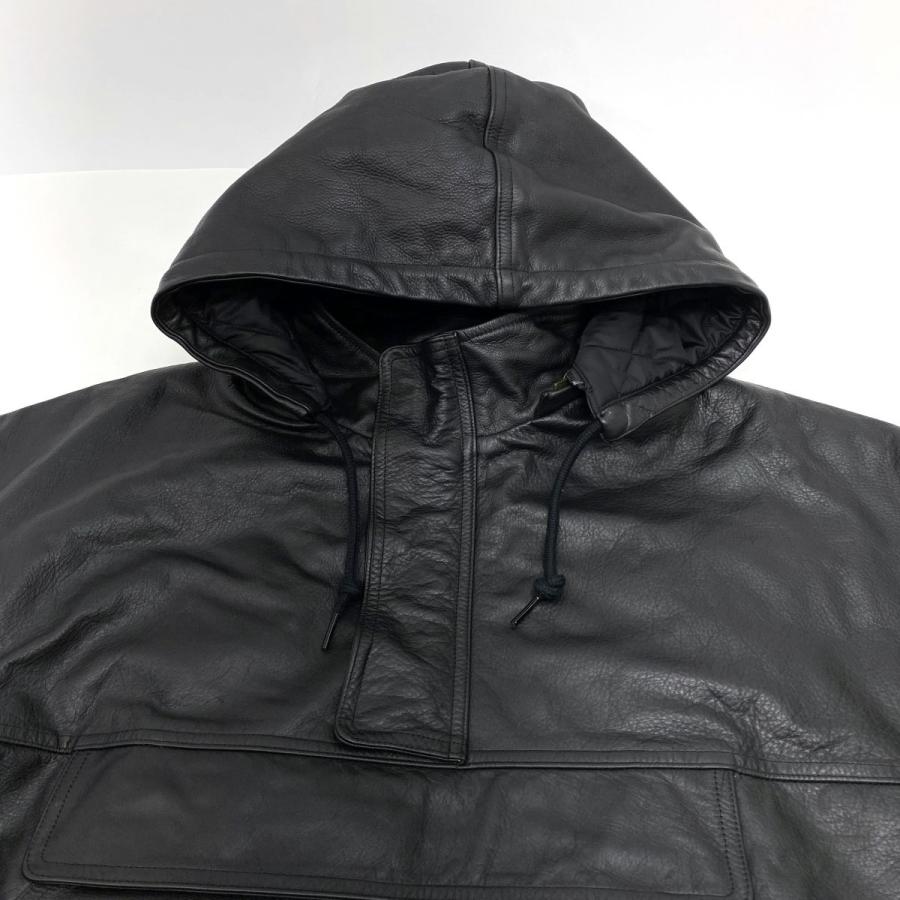 SUPREME シュプリーム × NIKE ナイキ Leather Anorak Bomber レザー