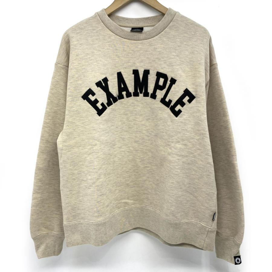 EXAMPLE エグザンプル ロゴ スウェット トレーナー Lサイズ ※中古 