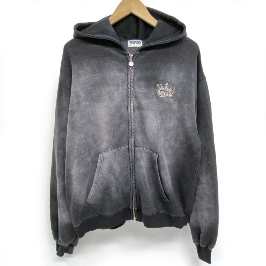 トップス 9090 Motion King Logo Pigment Zip Hoodie Motion King Logo Pigment Zip Hoodie – YZ