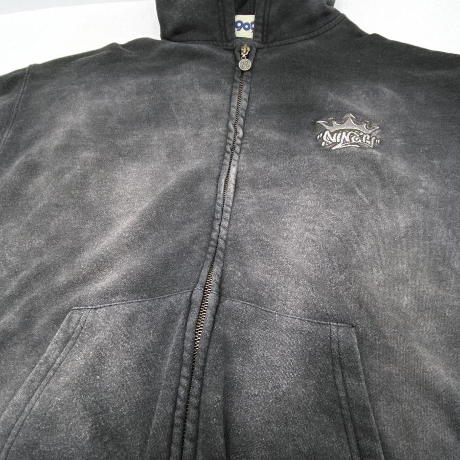 トップス 9090 Motion King Logo Pigment Zip Hoodie Motion King Logo Pigment Zip Hoodie – YZ