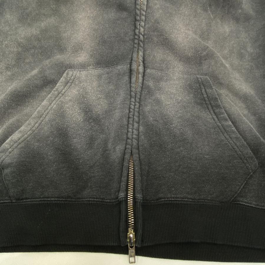 9090 ナインティナインティ Motion King Logo Pigment Zip Hoodie