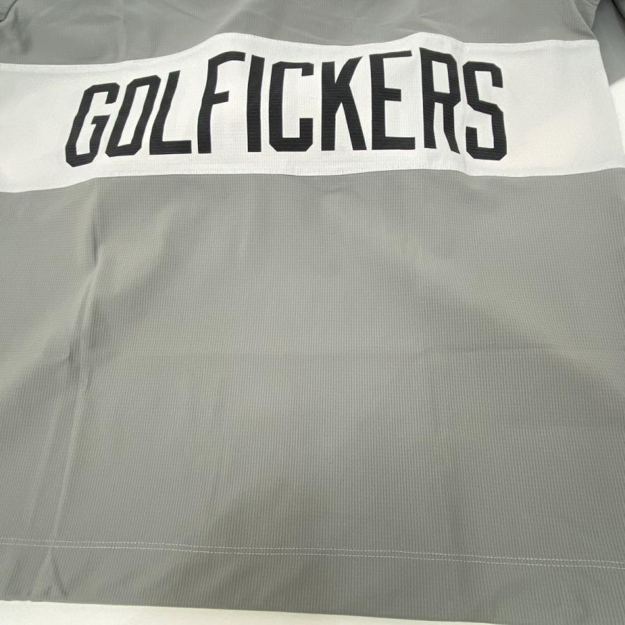 Golfickers ゴルフィッカーズ 半袖 ハーフジップストレッチシャツ L