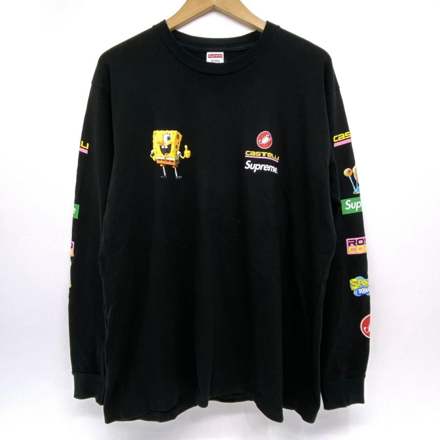 Supreme シュプリーム SpongeBob Castelli Racing L/S Tee スポンジ
