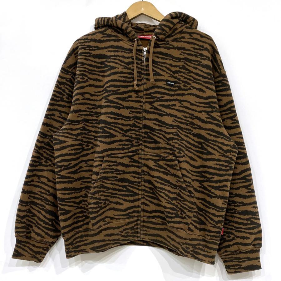 「早い者勝ち」supreme パーカー Supreme シュプリーム Small Box Zip Up Hooded Sweatshirt Tiger