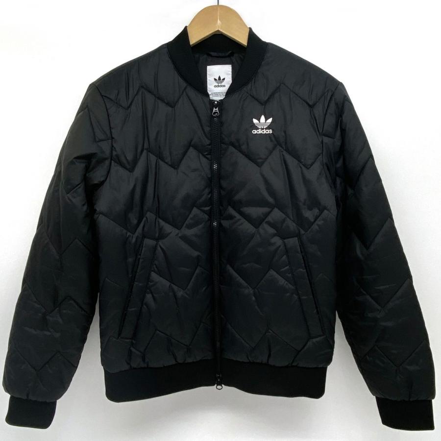 adidas キルティング ジャケット 黒 adidas originals アディダス キルティング ジャケット ブルゾン 中綿