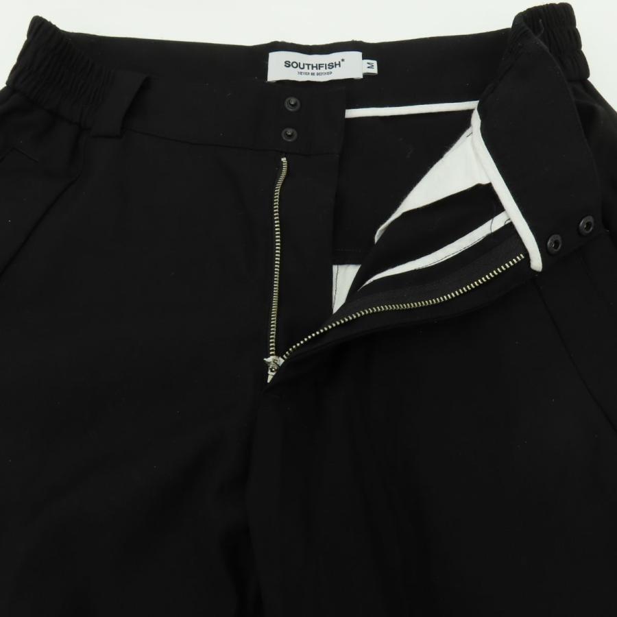 southfish 変形ワイドスラックス ワイドパンツ Mサイズ ブラック ※中古
