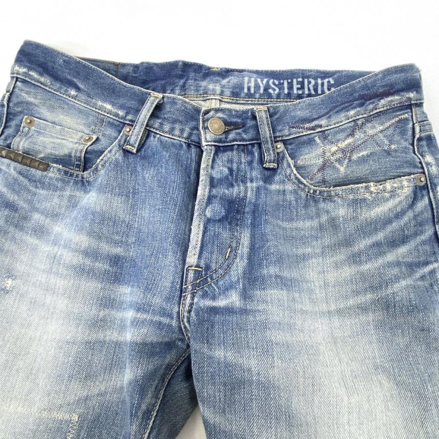 HYSTERIC GLAMOUR ヒステリックグラマー ZSR加工 スタッズ ダメージ