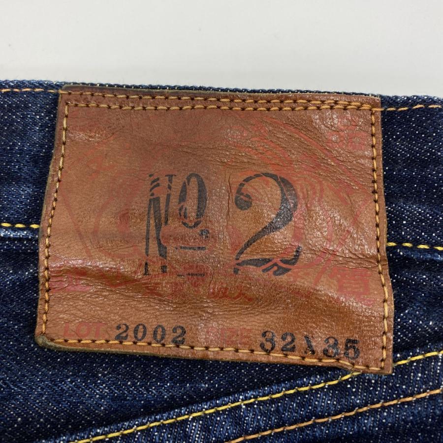 EVISU エヴィス 2002 NO.2 セルビッジ デニムパンツ サイズ：32×35