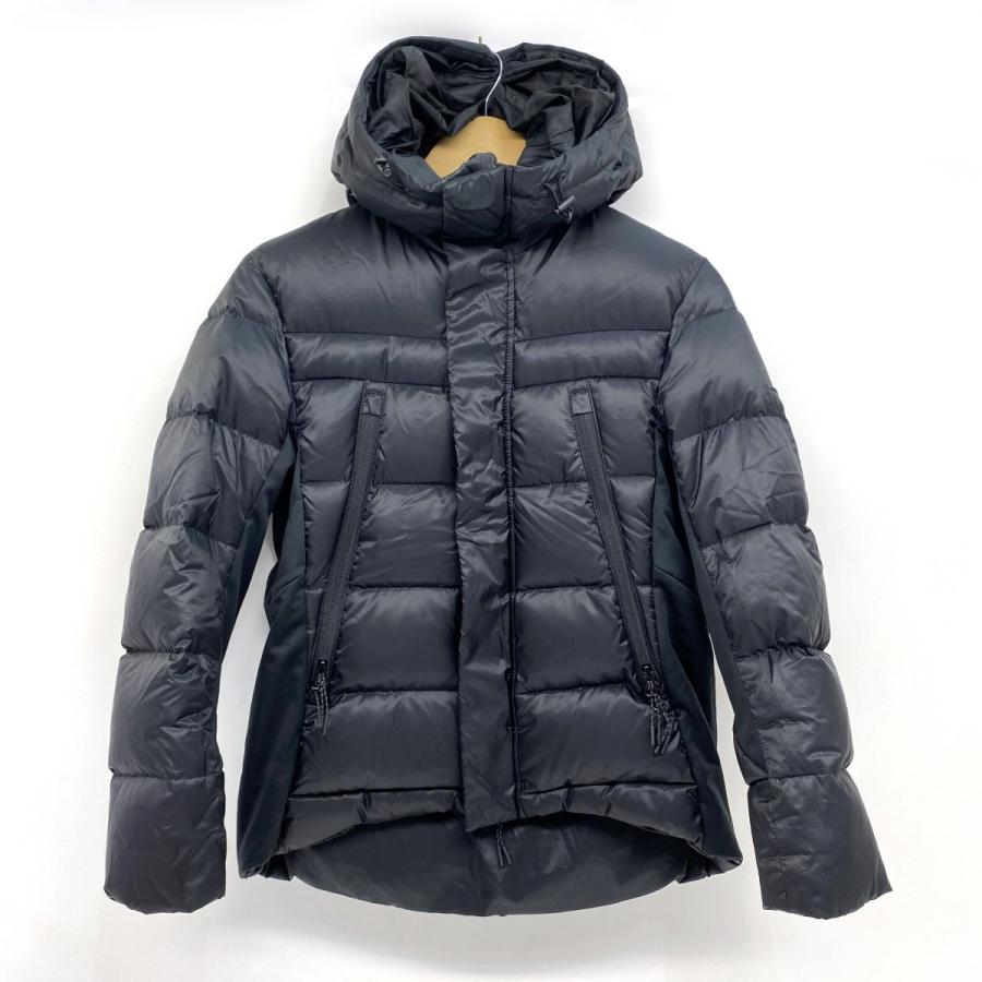 【美品】コムサイズム　COMME CA ISM ダウン　ブラック【L】 COMME CA ISM（コムサイズム） シームレスダウン フード ブルゾン