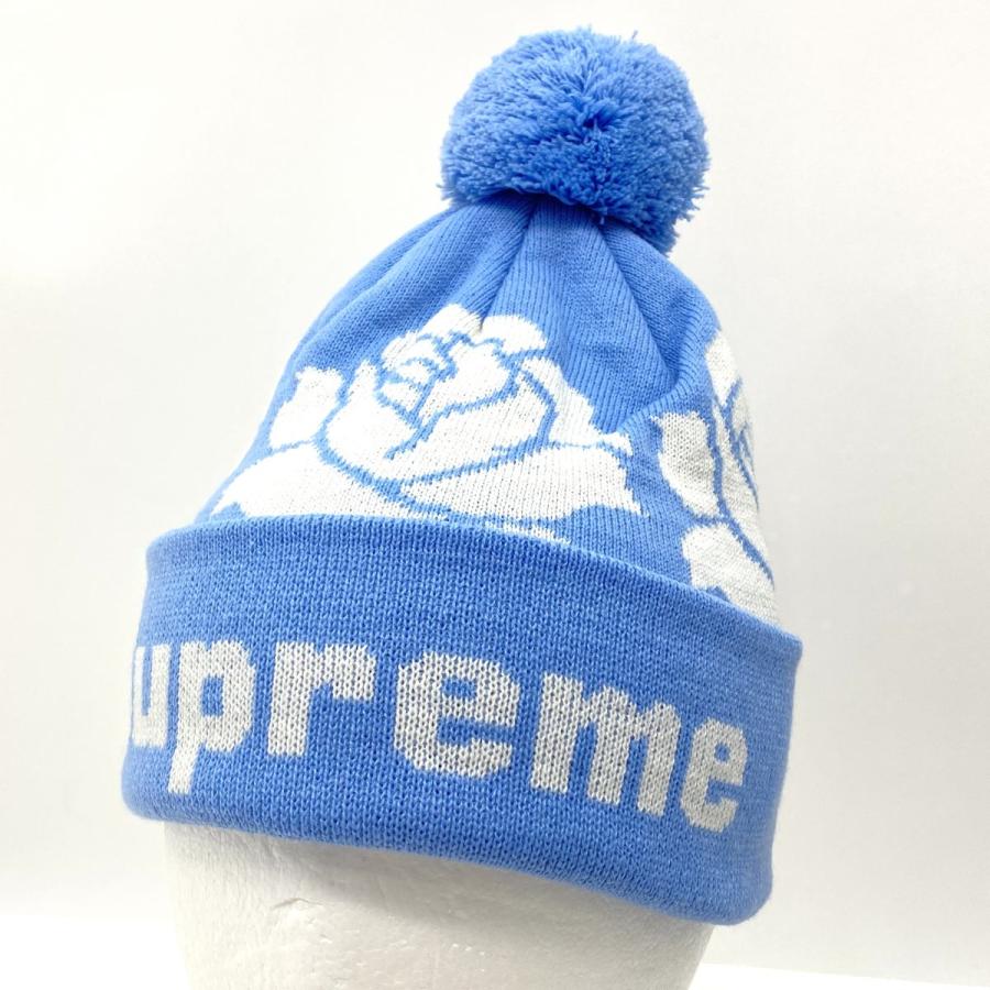 美品 Supreme ニット帽 ポンポン付き Supreme シュプリーム 22FW Rose Beanie ポンポン付き ビーニー ニット